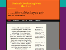 Tablet Screenshot of nationalcheerleadingweek.com